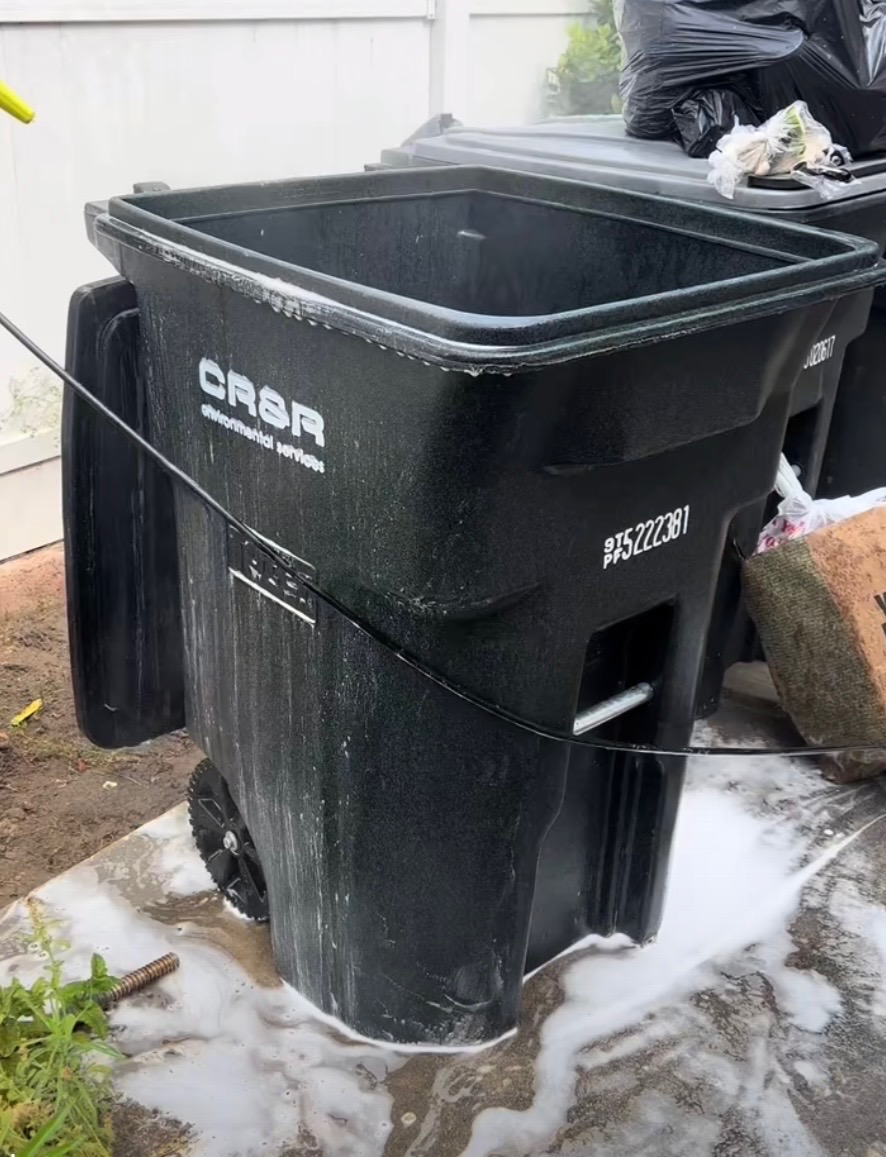 Lavage de poubelles
